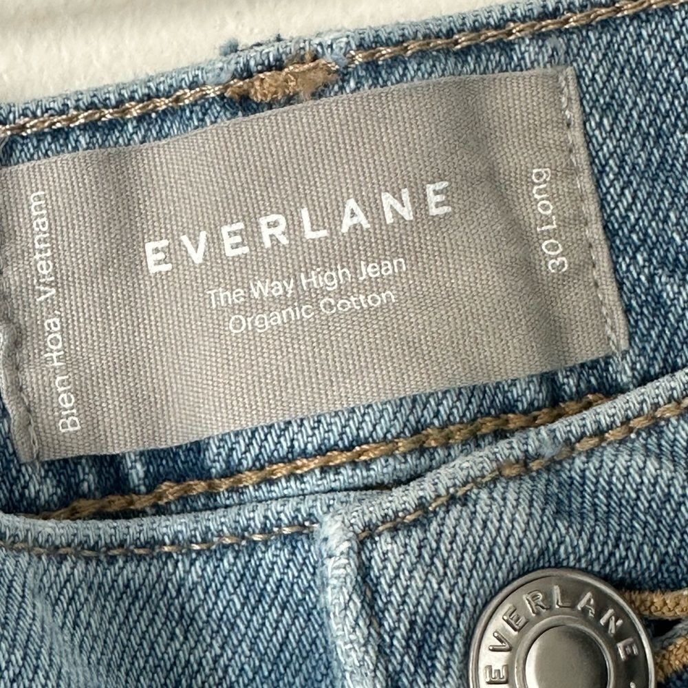 Everlane The Way High Jean Organic Cotton 30 Long - Picture 3 of 7
